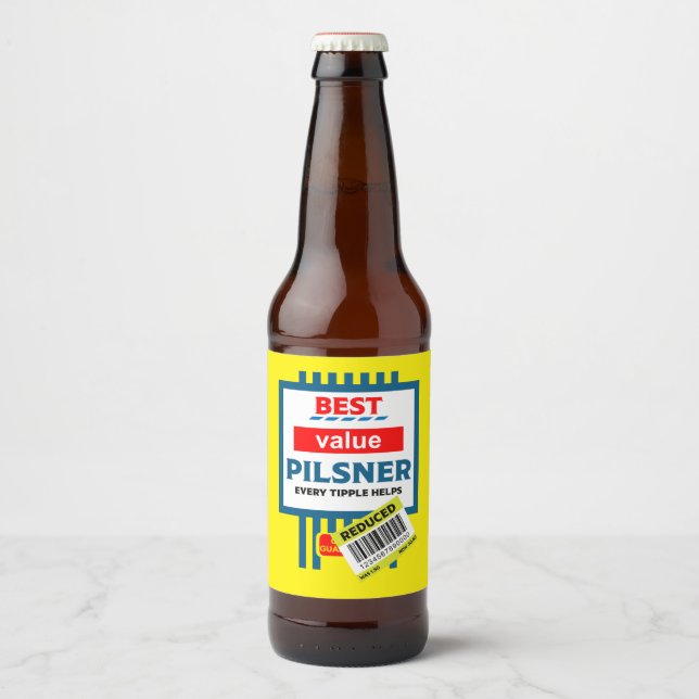 Drôle Étiquettes de la bière de Noël (Devant)