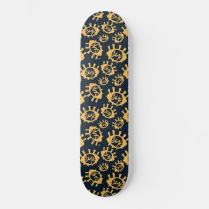 Drôle Eyes Motif Skateboard