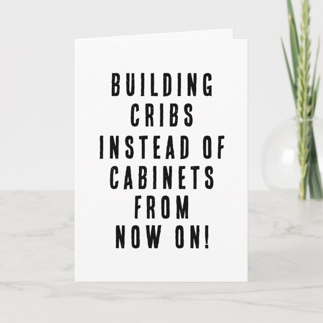 Drôle Faire-part de grossesse des travailleuses du (Devant)