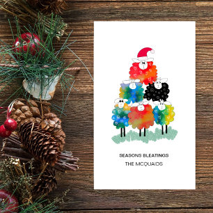 Drôle & Festive Saisons de Moutons de Vacances