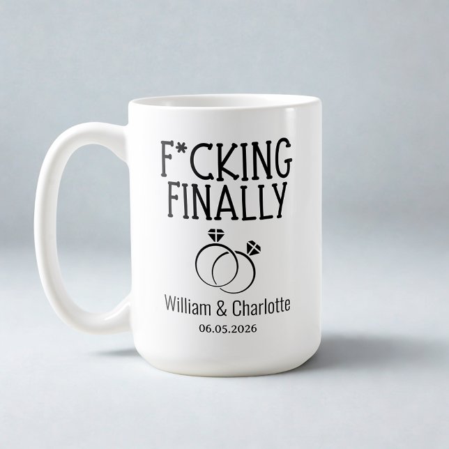 Drôle fiançailles mug cadeau fiançailles, fiançail (Créateur téléchargé)