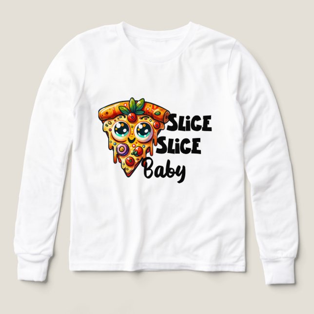Drôle filles art mot pizza (Motif recto)