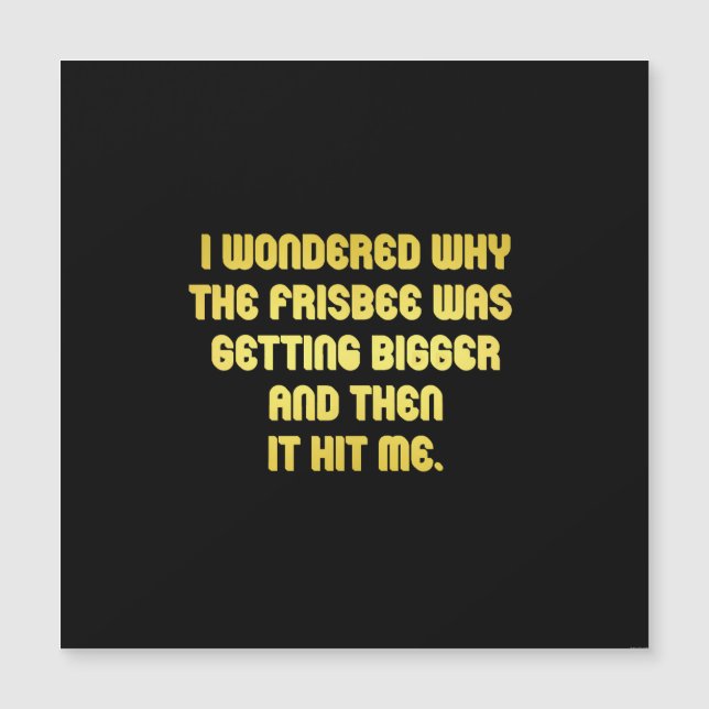 Drôle Frisbee Joke (Devant)