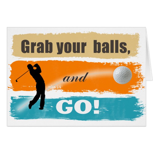 Drôle Golf attrapez vos balles ID466 (Devant horizontal)