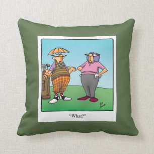 Drôle Golf Humour Coussin cadeau