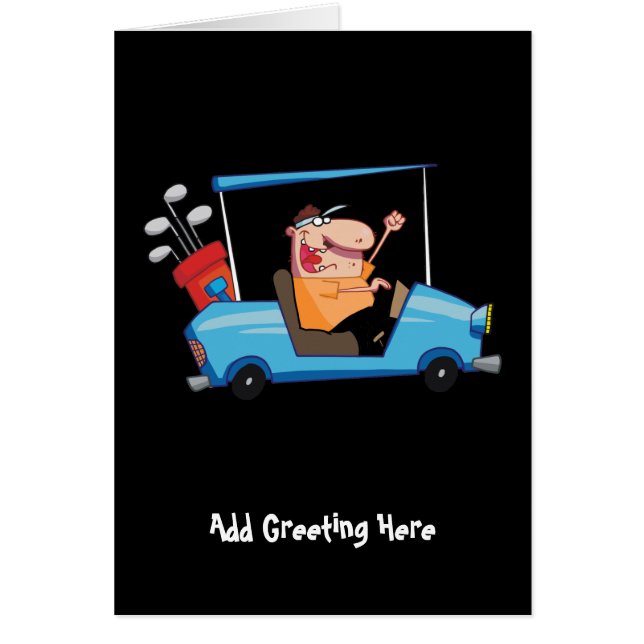 Drôle Golfing Cartoon (Devant)