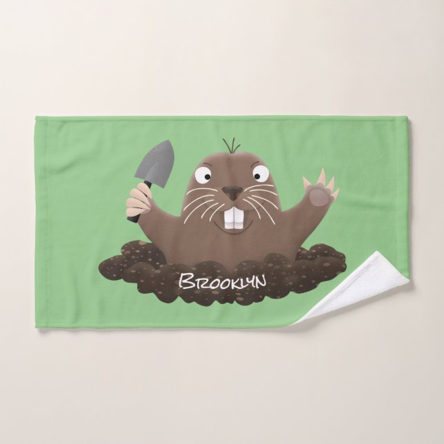 Drôle gopher de poche creusant dessin dessin de de (Serviette à main)