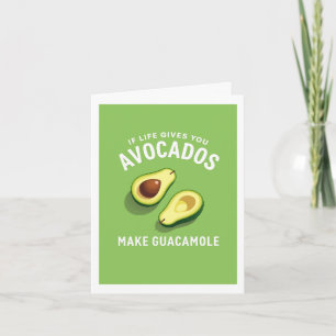 Drôle Guacamole Avocado Carte de plaisanterie