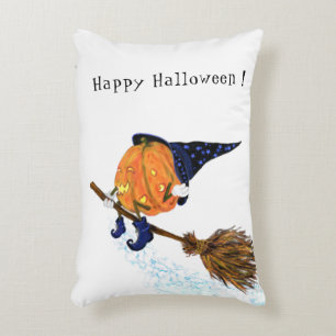 Drôle Halloween Coussin sorcier Citrouille volant