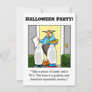 Drôle Halloween Humour Party Invitations