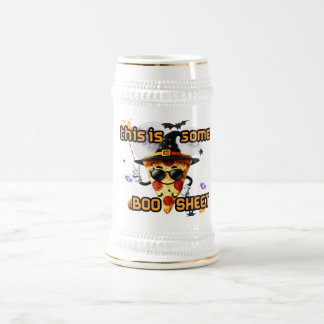 Drôle Halloween Pizza Mug avec une phrase jouée
