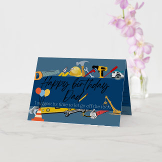 Drôle handyman Joyeux anniversaire papa carte de v