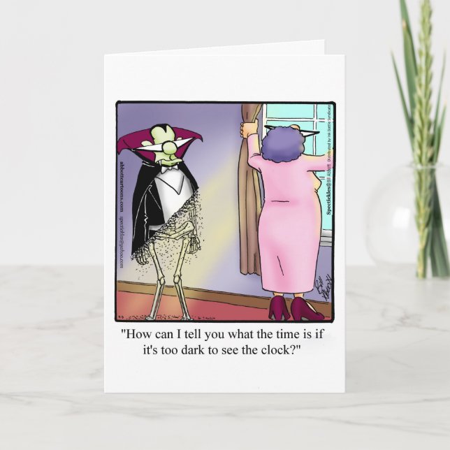 Drôle Happy Halloween Carte de voeux (Devant)