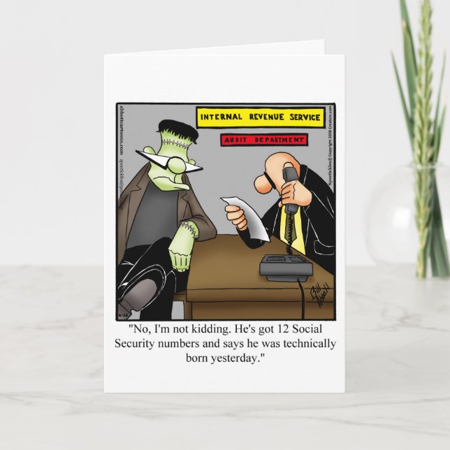 Drôle Happy Halloween Carte de voeux (Devant)