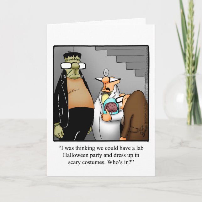 Drôle Happy Halloween Carte de voeux (Devant)