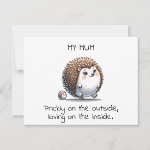 Drôle Hedgehog Pun Mère's Day Cadeau