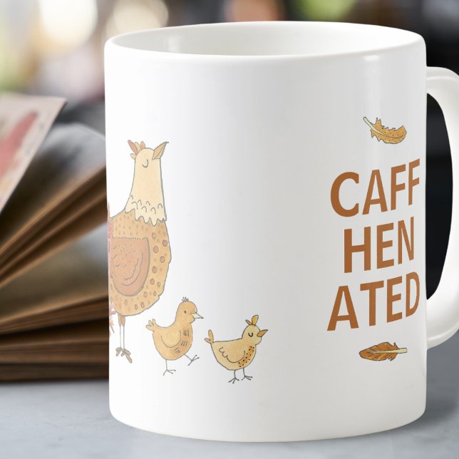 Drôle Hen Pun Chicken Mug (Créateur téléchargé)