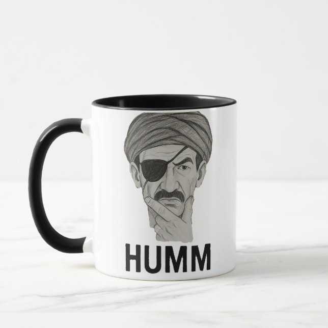 Drôle "HUMM" Mug - Sarcastique arabe caractère Des (Gauche)