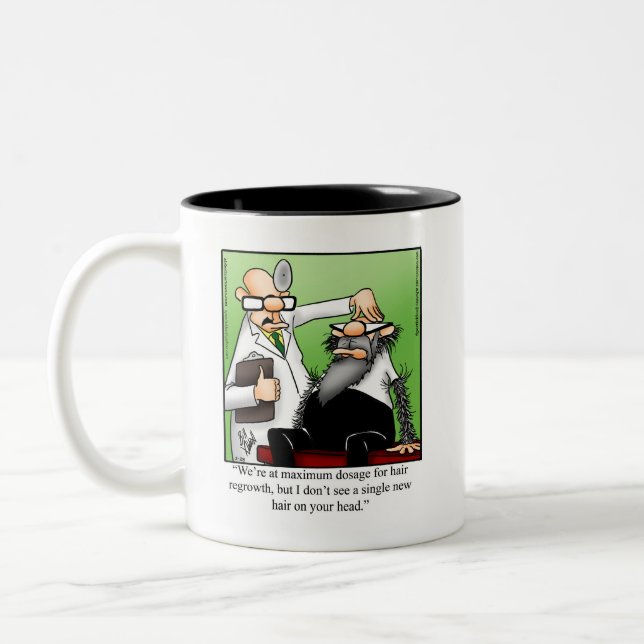 Drôle Humour de croissance des cheveux Mug (Gauche)