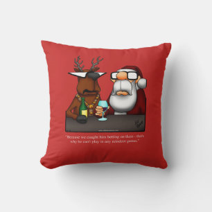 Drôle Humour de Noël de Noël Coussin de Noël