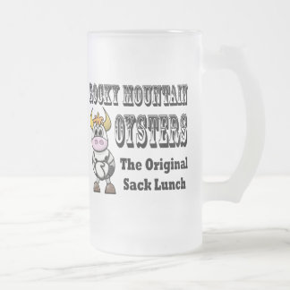 Drôle Humour Occidental Frosted Beer Mug