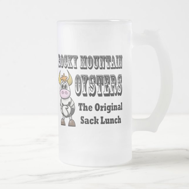 Drôle Humour Occidental Frosted Beer Mug (Droit)