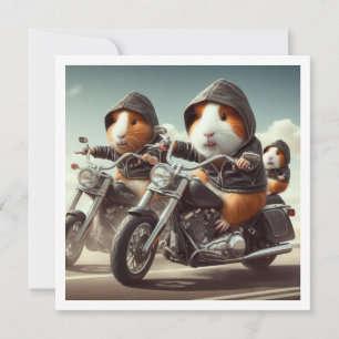 Drôle Invitation de cochon de Guinée, Dîner de coc