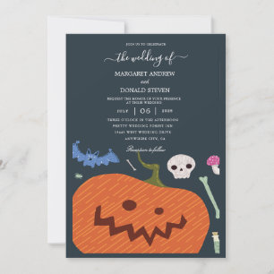 Drôle invitations de mariage Halloween
