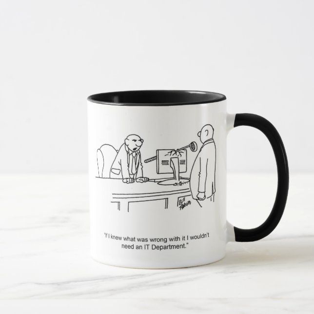 Drôle "IT Support" Business Mug Cadeau (Droite)