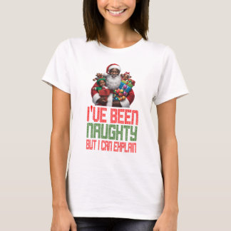 Drôle J'ai été coquin Citation Noël T-shirt
