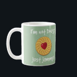 Drôle Jammy Dodger Biscuit Mug<br><div class="desc">Une boule de biscuit confiture amusante. Un cadeau idéal pour le biscuit ultime!</div>