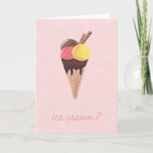Drôle Joke Ice Cream Invitation Bonjour Dating Pin