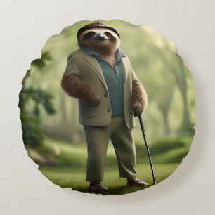 Drôle Joueur de golf de Sloth, Jeter Coussin