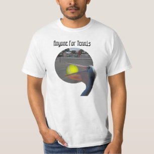 Drôle joueur de tennis Pelican, Mens Tshirt