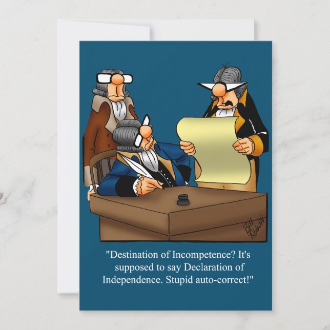 Drôle Juillet Quatrième Partie Invitations (Devant)