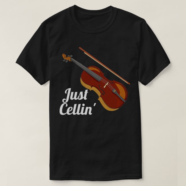 Drôle Juste Cellin Violoncello Pullover (Design devant)