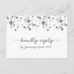 Drôle Kindly Répondre Pois mariage carte RSVP