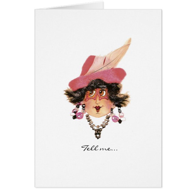 Drôle Lady Questions Side Effects Card (Devant)