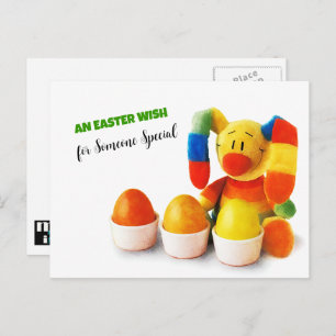 Drôle lapin de Pâques. Cartes postales de Pâques p