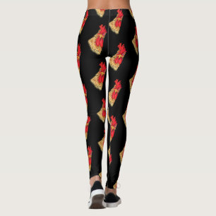 Drôle Leggings Surpris Rooster - Choisir la couleu