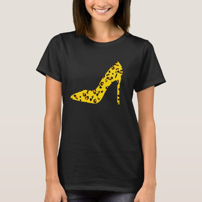Drôle Leopard Poster de animal talons hauts femmes (Devant)