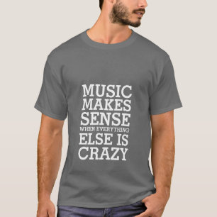 Drôle Life Music Citations T-shirt pour les méloma
