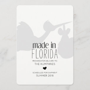 Drôle Livraison de cigogne Faire-part de grossesse