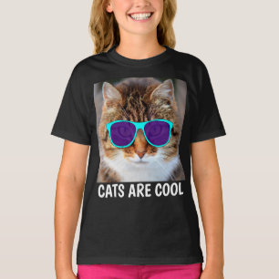 Drôle LUNETTES de chat COOL T-shirts pour enfants