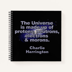 Drôle "L'Univers" nom personnalisé carnet