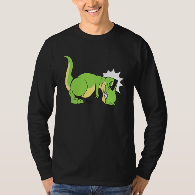 Drôle Maigre T Rex Hates Pousser vers le haut (Devant)