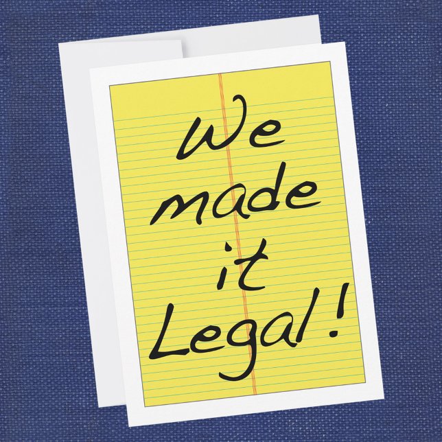 Drôle Mariage Nous l'avons fait invitation légale (Créateur téléchargé)