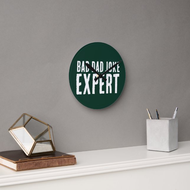 Drôle Mauvais Papa Plaisanter Chargement Horloge R (Bureau)