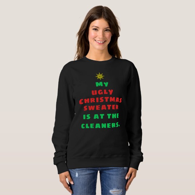 Drôle mauvais Sweatshirt de Noël (Devant entier)