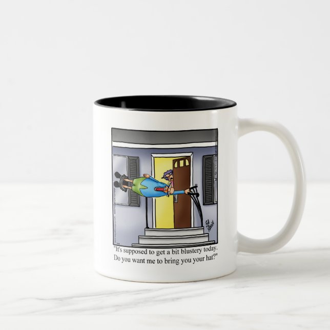 Drôle Météo Humour Mug Cadeau (Droit)